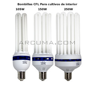 Bombillas CFL de cultivo de 105W, 150W y 250W