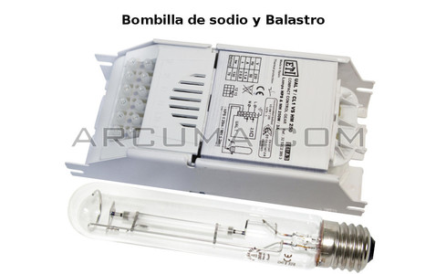 Bombilla de sodio con balastro de 250W